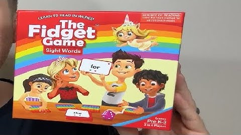 THE FIDGET GAME Sight Words   Reading Flashcards and Pop Fidget Toys for Kids Pre K to Third Grade