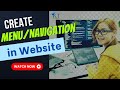 Create Menu Bar/Navigation Bar in HTML Website | HTML Webpage |Navigation Bar #knowledgetheme