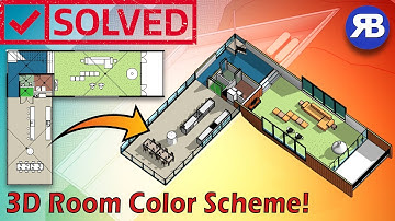 Revit Snippet: Show rooms and color schemes in 3D view from any angle
