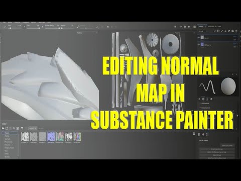 editing normal map inside substance painter - YouTube