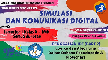 SIMULASI DAN KOMUNIKASI DIGITAL KELAS X (LOGIKA DAN ALGORITMA DALAM BAHASA PSEUDOCODE DAN FLOWCHART)
