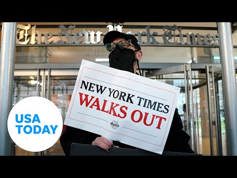 New York Times staff strike for better working conditions, pay | USA TODAY