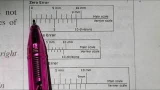 Class 9 | Physics | Chapter 1 | Zero error of vernier calliper | By Excel School