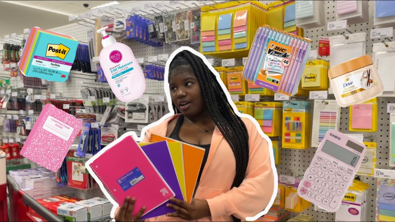 BACK TO SCHOOL SUPPLY SHOPPING + HYGIENE SHOPPING | notebooks,binders,eos,pencils & more