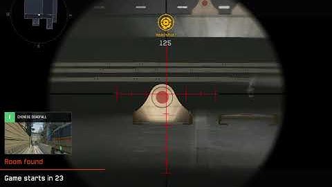 Warface shooting range with a sniper rifle part 1