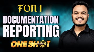 FON I - One Shot - UNIT 5 documentation and reporting in nursing foundation bsc nursing 1st year