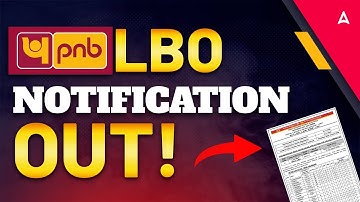 PNB LBO Recruitment Notification 2025 | PNB LBO Notification Out | PNB LBO 2025 Vacancy 2025