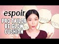 The NEW and HYPED UP PRO TAILOR✨BE GLOW✨cushion foundations from ESPOIR