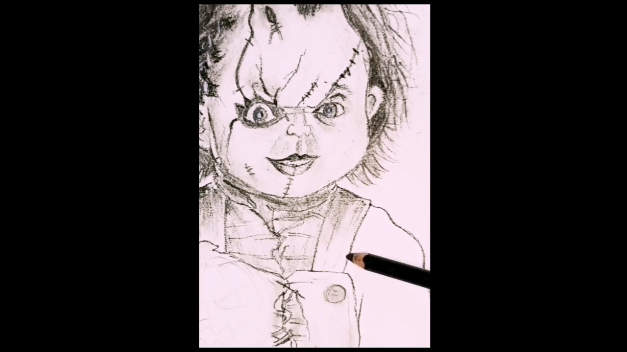 ​Chucky Meets Jack-O'-Lantern 🔪🎃 | Halloween Horror Art 