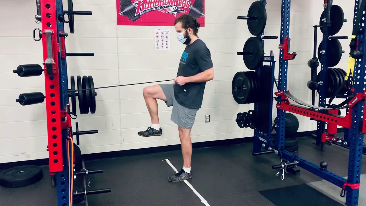 Single Arm Single Leg Band Row - YouTube