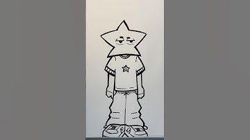 Simple graffiti character you can draw when bored #shorts #sketch