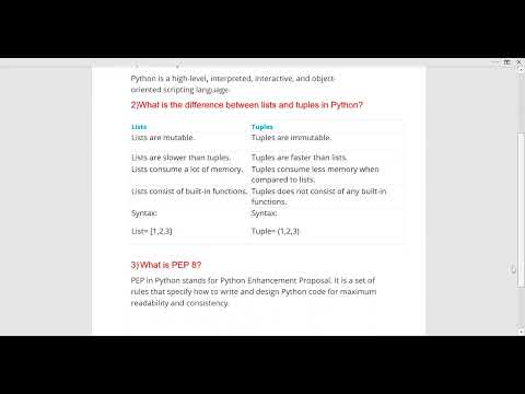 Python Interview Questions #shorts