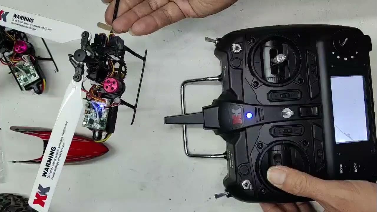 How to bind the Wltoys K100s helicopter to the WLtoys XK X6 remote controller YouTube