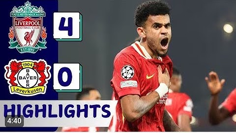 ملخص مباراة ليفربول و باير ليفركوزن 4-0 اهداف ليفربول و باير ليفركوزن اليوم 2024  تالق صلاح