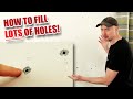 How to fill LOTS of HOLES in walls