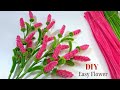 DIY Pink Spike Flowers with Pipe Cleaners | Easy Filler Stem Tutorial 🌸