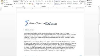 Lesson 22 - Insert Page Numbers, Headers, And Footers