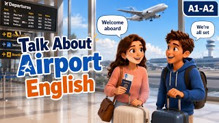 At the Airport: Real Talk About Flying | Listening & Speaking Practice | Beginner English (A1-A2)