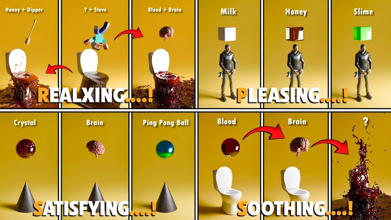 Mind Relaxing Blender 3D Physics Simulation | 8 Minutes of Stress Relief