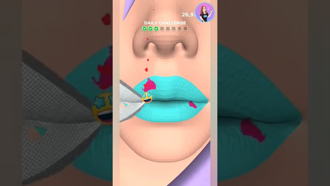 Lip Art 3D - Amazing Merry Christmas Lips 💋 - Game - Game Play