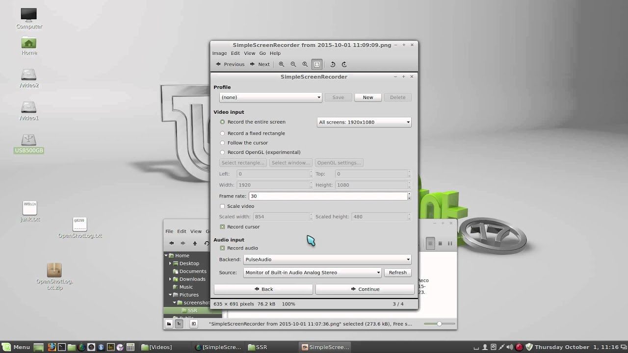 Linux Mint 17 - Simple Screen Recorder - YouTube