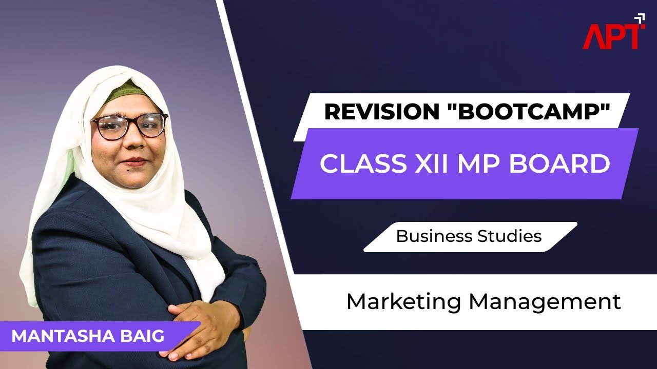 Class 12th MP Board | Business Studies | Marketing Management | REVISION "BOOTCAMP"