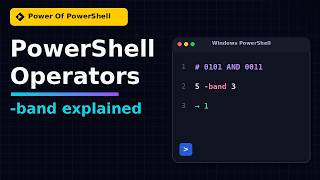 PowerShell Operators Explained | Beginner to SysAdmin Tutorial (-eq, -band, Pipeline)