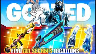 GOATED RED VS BLUE MAP FORTNITE - ALL SECRETS LOCATIONS PART 6 (ALL CODES)