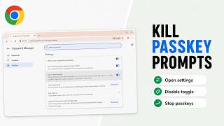 How to Disable Automatic Passkey Creation in Chrome Password Manager