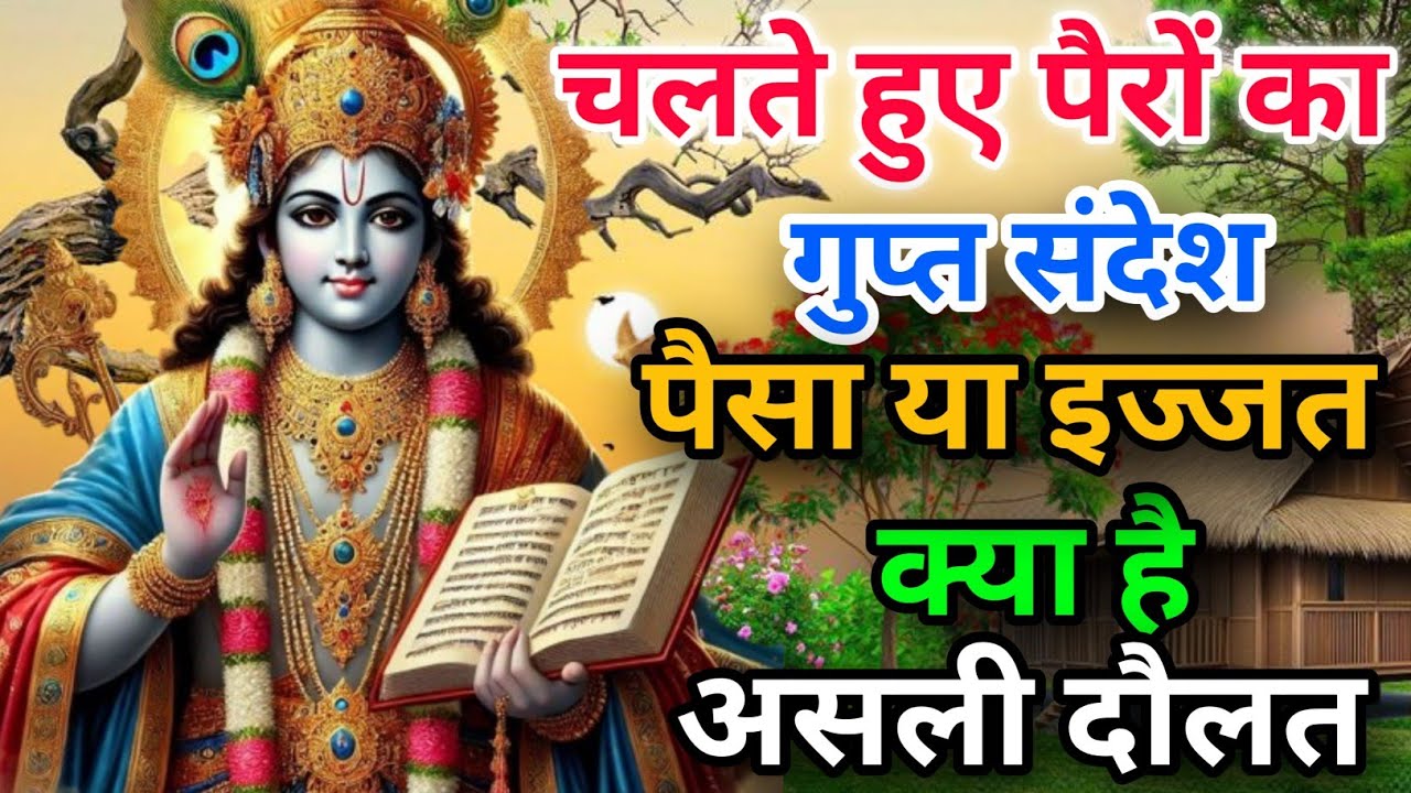 चलते हुए पैरों का गुप्त संदेश पैसा या इज्जत क्या है असली दौलत || Jai Shri Krishna Bhagwat Geeta 
