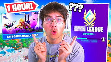 How many Late Game ARENA POINTS can I get in 1 HOUR (Chapter 4 Fortnite Competitive)