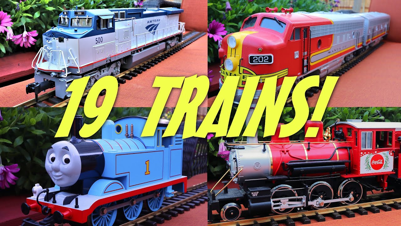 The Great Model Train Race With 19 Trains YouTube