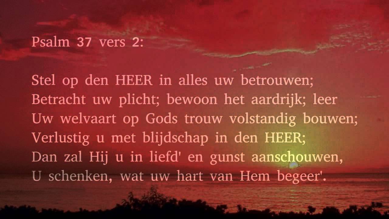 Psalm 37 Vers 1 2 En 9 Wees Over T Heil Der Bozen Niet Ontstoken