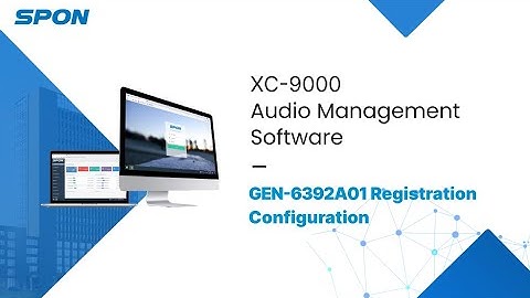 [Guide]Registering IP Horn Speakers GEN-6392A01 on XC-9000 Management Software Tutorial