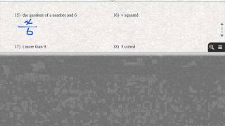 Variables and Verbal Expressions