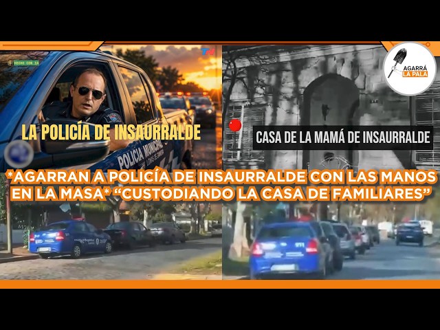 AGARRAN A POLICÍA DEL KUKA INSAURRALDE CON LAS MANOS EN LA MASA EN LOMAS: "CUSTODIANDO A FAMILIARES"