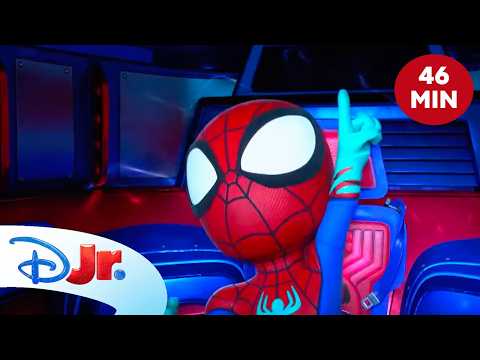 🤝 W zespole siła | Spidey i super-kumple [KOMPILACJA] | Disney Junior Polska