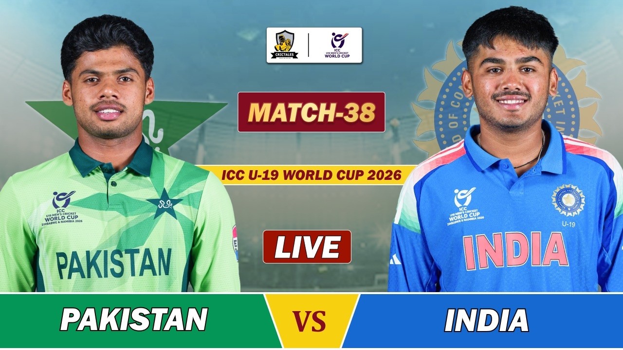 PAKISTAN VS INDIA ICC U19 WC 2026 MATCH 38 LIVE | PAK VS IND LIVE SCORES & COMMENTARY | PAK BAT