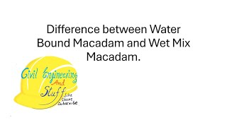 Key Difference between WBM vs WMM mixes | Water bound Macadam | Wet Mix Macadam