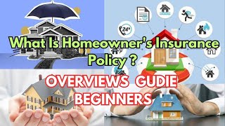 Homeowners Insurance Guide A Beginners Overview l What Is Homeowners Insurance  Policy 