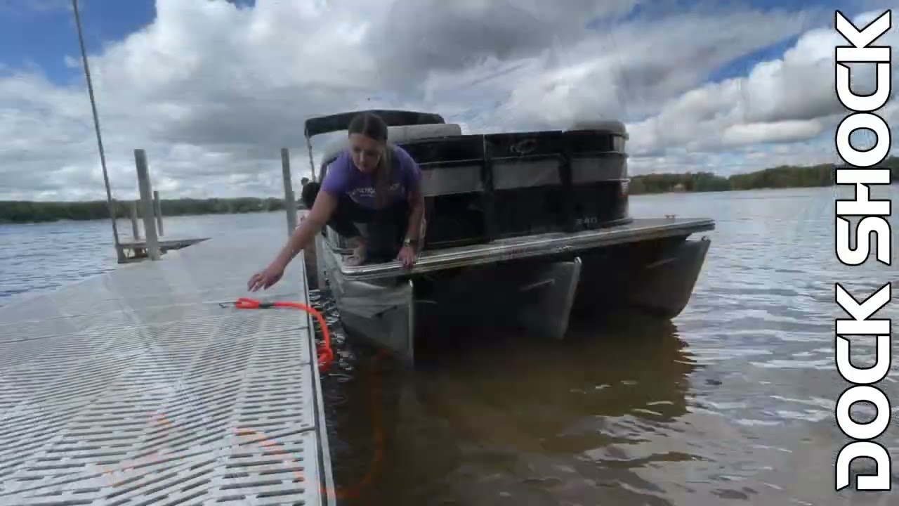 Dock Shock by Anchor Shock makes docking your boat super easy! NO knots!