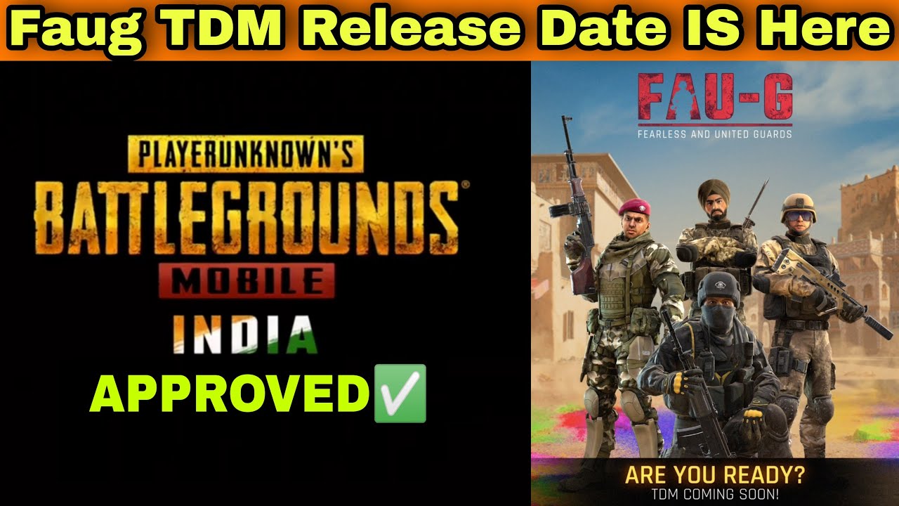 Pubg Mobile India Approved ✅ Good News | Faug Game TDM Coming Date Is Here🤩 | Faug Game | Pubg India