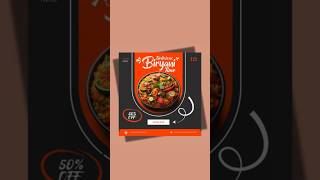 How to Design a Biryani Poster in Seconds🍛🔥 #shorts #viral #fypシ゚viral  #graphicdesign #posterdesign