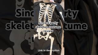 Sincere party kids skeleton costume glow in the dark Halloween amazon review
