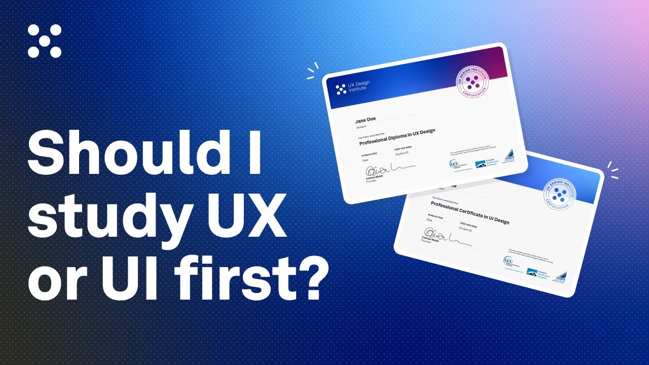 Should I study UX or UI first? - YouTube