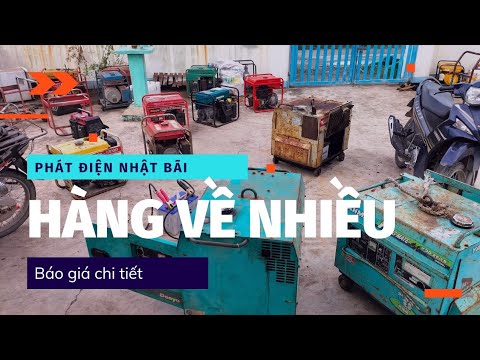 Video máy phát điện nhật bãi. hàng về nhiều. clips ngày... - youtube