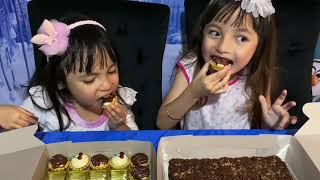 Malaysia Kids Puteri Rania & Puteri Raisha Food Dessert Asmr