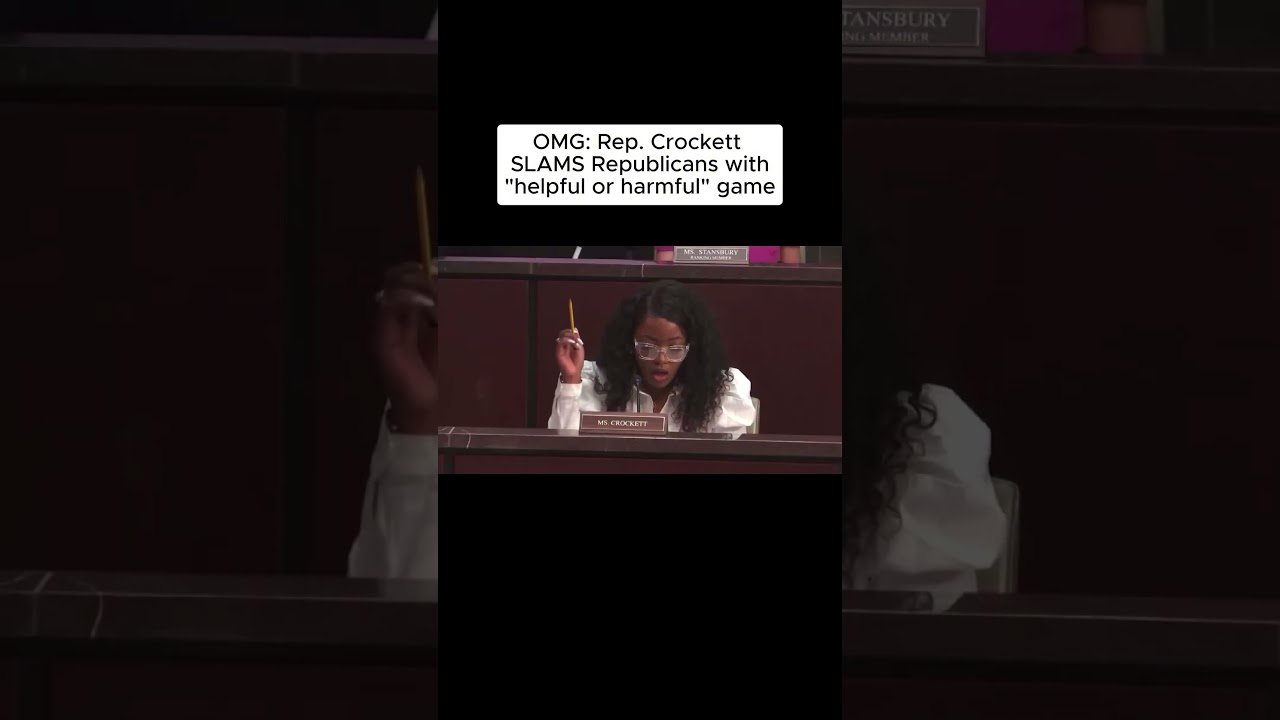 Jasmine Crockett HUMILIATES Republicans with epic ”game” at hearing