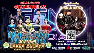 Download lagu 🔴#live  TAYUB GIYANTINI CS CAKRA BUDAYA | Wedding ANITA & RIAN | GTO MEDIA | Tambahrejo, 21 Mei 2026