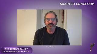 The 2021 Writers Guild Award for Adapted Long Form goes to The Queen’s Gambit